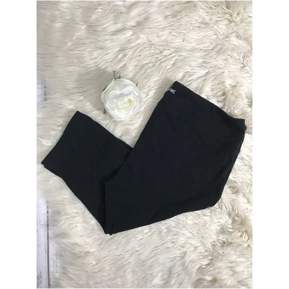 Spalding Pants - SPALDING BLACK ATHLETIC CAPRI PANTS